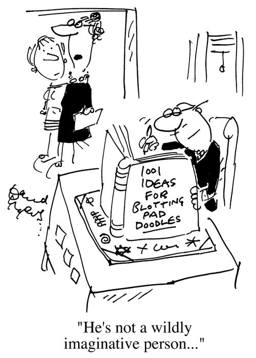 101 ideas for blotting pad doodles