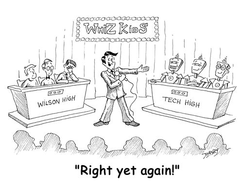 Robots outwitting humans.