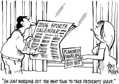'I'm just working out the best time to take paternity leave.'