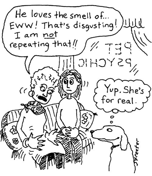 Pet psychic -- yup, she's for real.