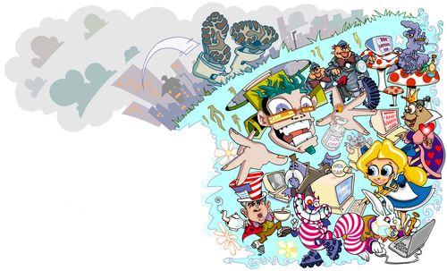 Modern Day Alice in Wonderland.