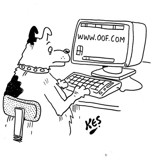 Dog views website: www.oof.com