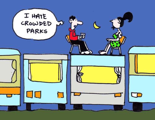 "I hate crowded parks."