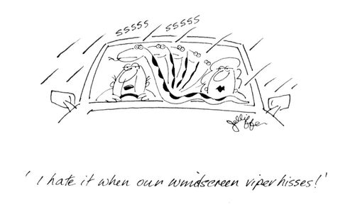 'I hate it when our windscreen viper hisses!