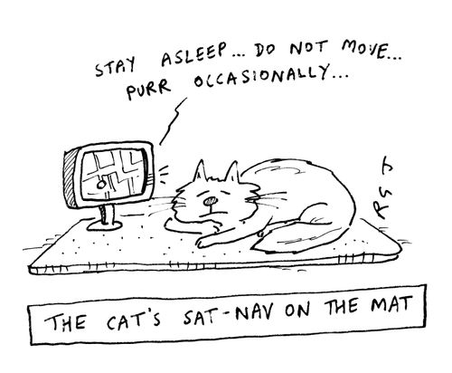 The Cat's Sat-Nav on the Mat.