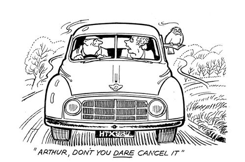 'Arthur, don't you dare cancel it'