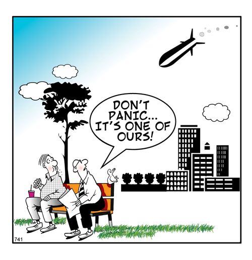 "Don't panic. It's one of ours!"