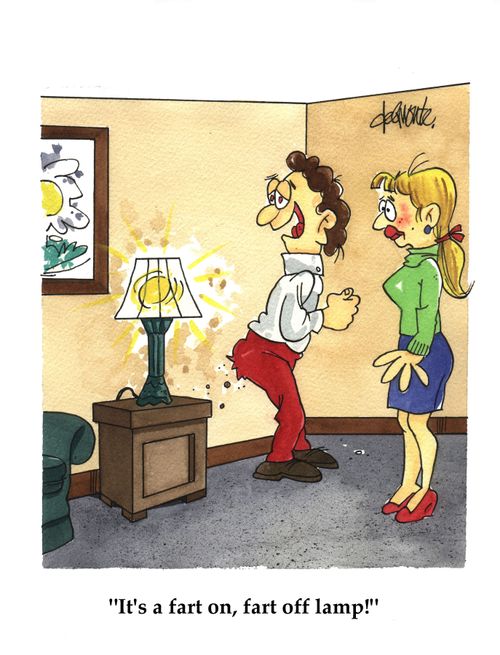 'It's a farton, fartoff lamp!'