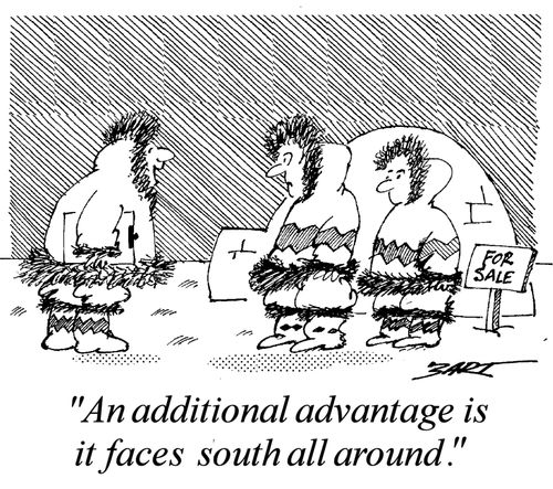 "An additional advantage is it faces south all around."