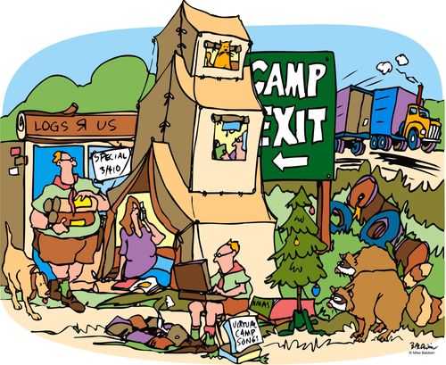 Camping site.
