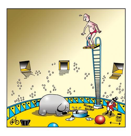 The circus diver.
