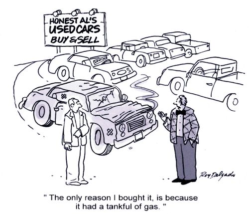 'The only reason I bought it, is because it had a tankful of gas.'