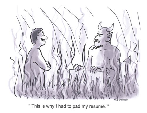 'This is why I had to pad my resume.'
