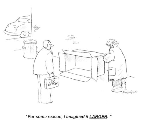 'For some reason, I imagine it larger.'