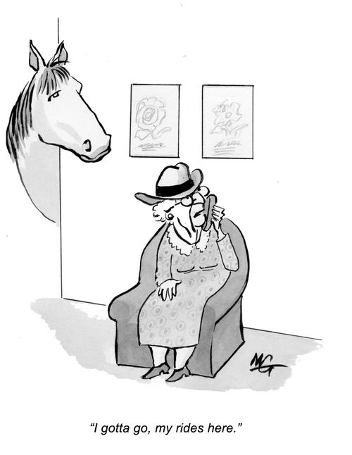 'I gotta go, my rides here.'