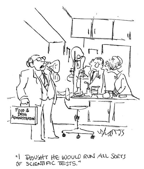 'I thought he would run all sorts of scientific tests.'