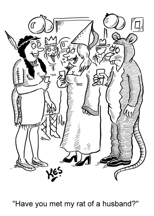 'Have you met my rat of a husband?'