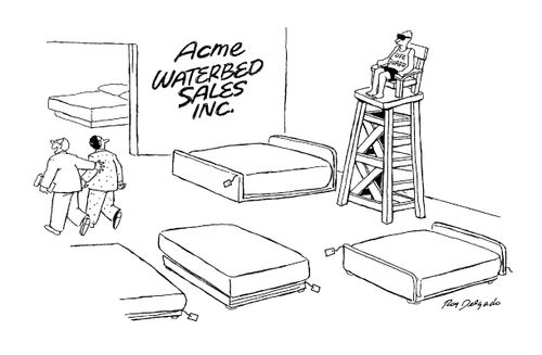 Waterbed Sales Inc  - Watched Over By A Lifeguard.