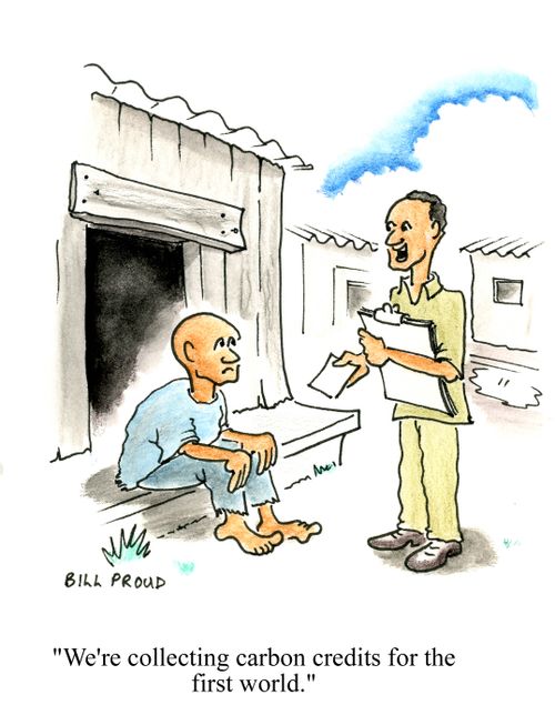 'We're collecting carbon credits for the first world.'