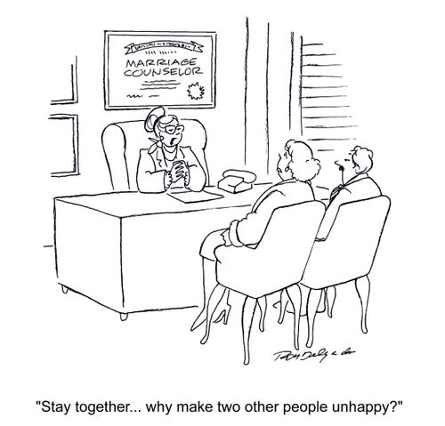 'Stay together... why make two other people unhappy?'