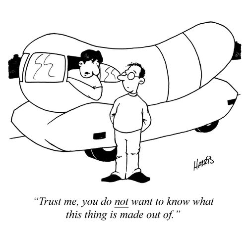 'Trust me, you do not want to know what this thing is made out of.'