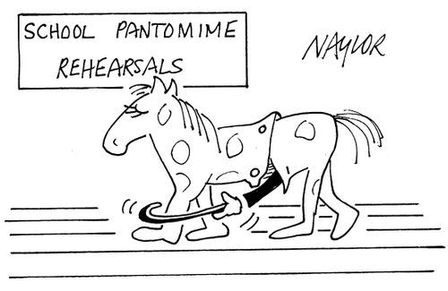 School Pantomime Rehearsals.