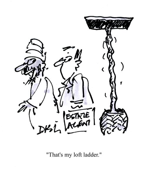 'That's my loft ladder.'