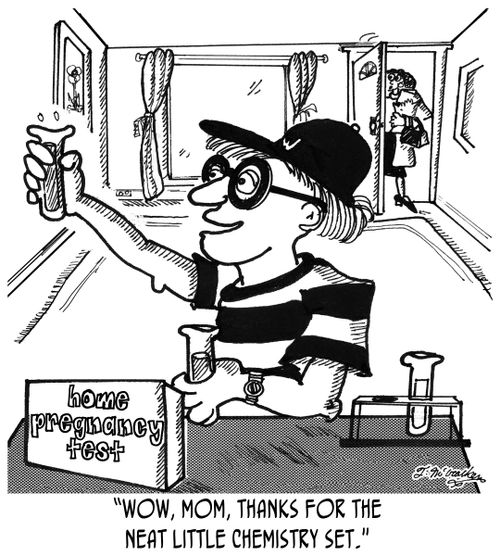 'Wow, mom, thanks for the neat little chemistry set.'