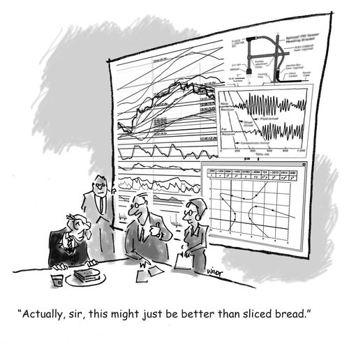 'Actually, sir, this might just be better than sliced bread.'