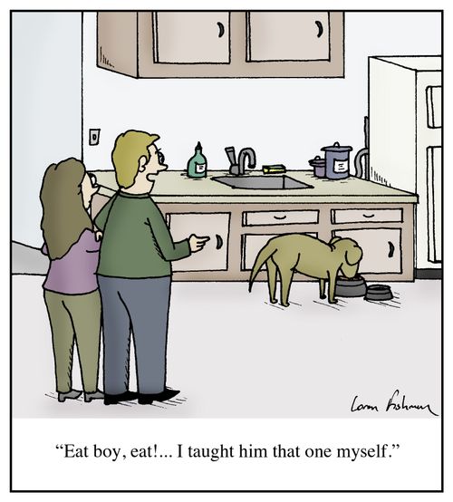 'Eat boy, eat!... I taught him that one myself.'