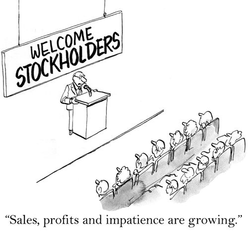 'Sales, profits and impatience are growing.'