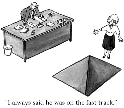 'I always said he was on the fast track.'