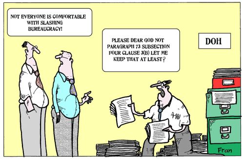 'Not everyone is comfortable with slashing bureaucracy!'