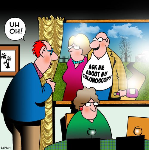 Ask me about my colonoscopy: 'Uh Oh.'