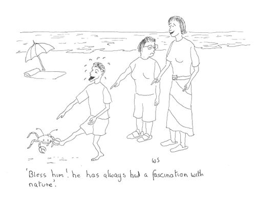 'Bless him! He has always had a fascination with nature.'