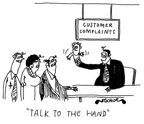 'Talk to the hand.'