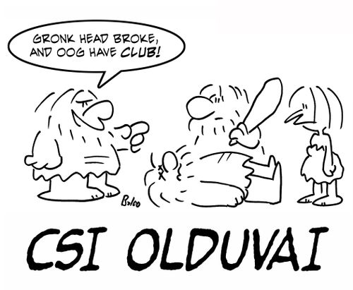 'Gronk head broke, and Oog have CLUB!'