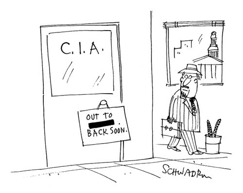C.I.A. concealing the location of their lunch appointment.