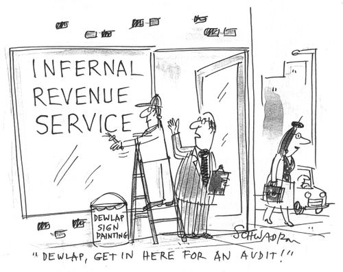 'Dewlap, get in here for an audit!'