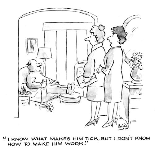 'I know what makes him tick, but I don't know how to make him work.'