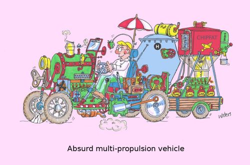 Absurd multi-propulsion vehicle