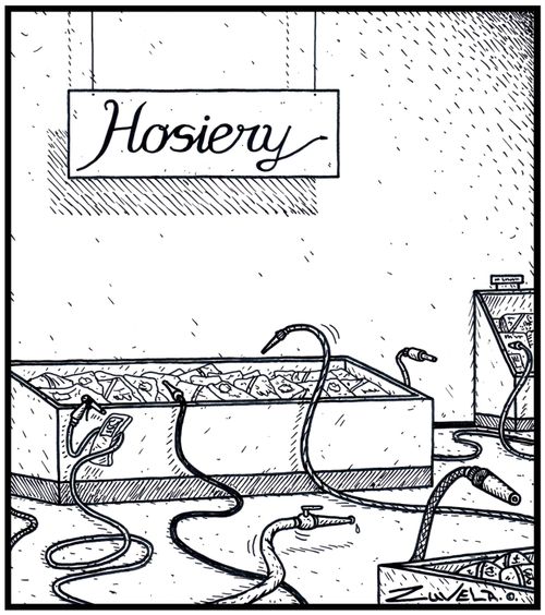 Visual Gag Hosiery Hosiery for Hoses of all types