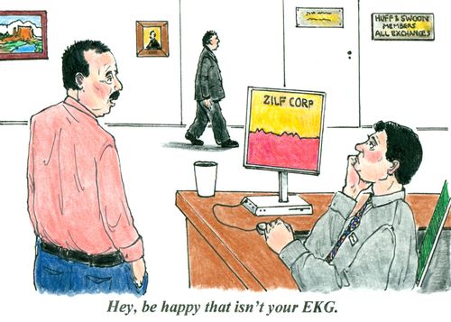 'Hey, be happy that isn't your EKG.'