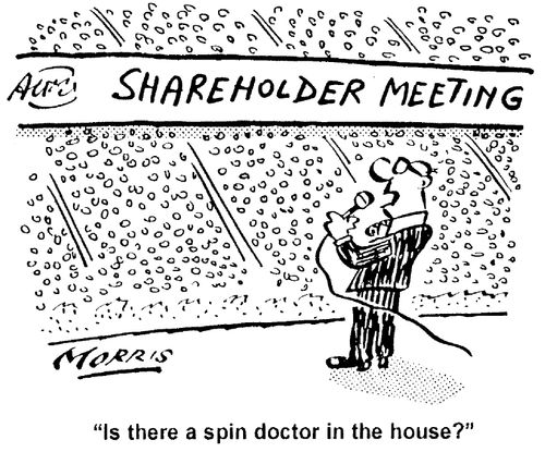 "Is there a spin doctor in the house?"