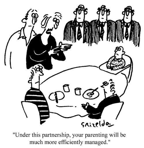 "...Under this partnership your parenting will be much more efficiently managed."