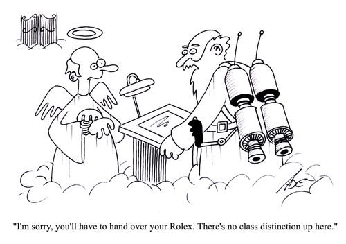 "There's no class distinction up here"