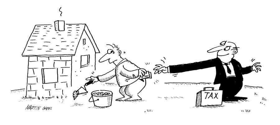 Taxman takes money from Man doing up a house