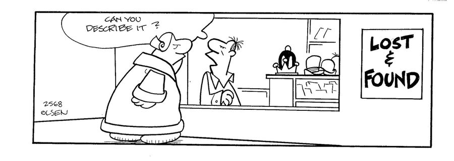 Lost and found - 'Can you desribe it?' (Queen being asked having lost her crown).