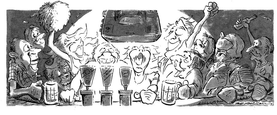 A Busy Sports Bar