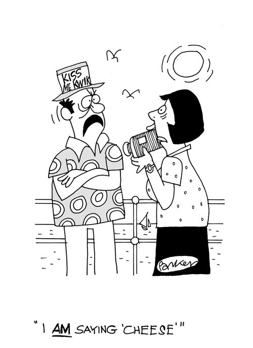 'I am saying 'CHEESE''